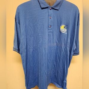 Vintage Sahara Men's Size XL Blue 1999 NCAA Basketball Final Four Tampa Bay Polo